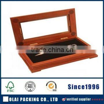 pen case with pvc window for businessmen