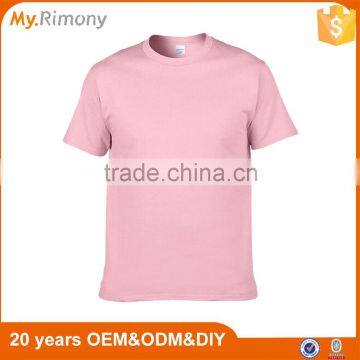 100% Cotton Custom Logo Plain Colour Blank Mens Short Sleeve T Shirt photo-3