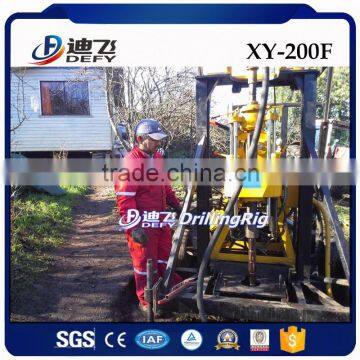 XY-200F Trailer Mounted Borehole Drilling Machine, 200m Water Well Drill Rig photo-3