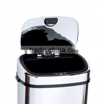 8 10 13 Gallon Infrared Touchless Dustbin Stainless Steel Waste Bin Dustbin Chatroom SD-007 photo-5