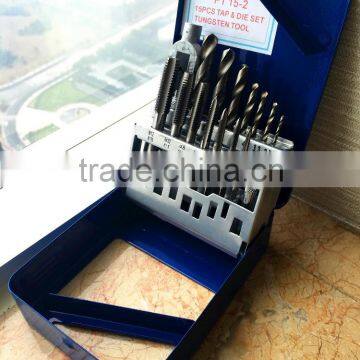 15 Pieces New Fashion Tap and Drill Handing Tools Set Mechanical Engineering Tool Kit photo-4