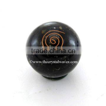 Black Tourmaline Orgone Ball / Sphere