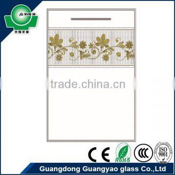 GYNH new popular product 5mm tempered white kitchen cabinet door