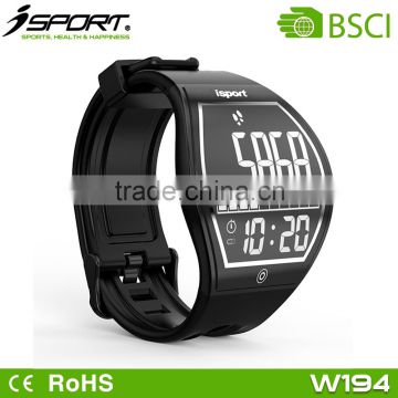 Wireless Charging E ink Paper Display Bluetooth Wrist Watch Pedometer