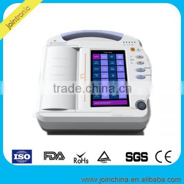 2015 Best Price of Portable Color screen 3 lead ecg/ekg machine, 12 lead ecg ecg analysis machine low price