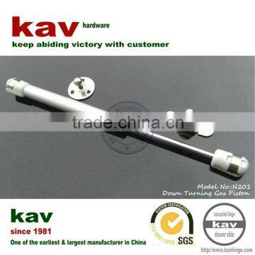 silver color down turning hydraulic gas piston support