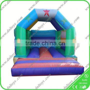 commercial pvc inflatable combo bouncer with art panel for sale