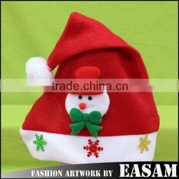 Christmas gift promotion xmas decoration luxury christmas plush santa hat