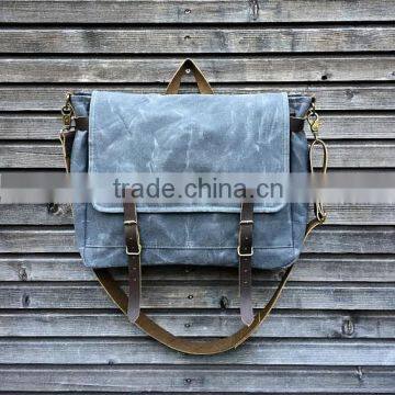 Custom high quality waxed canvas messengers