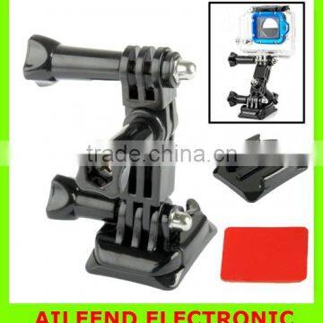 For Accessary Camera Tripod Mount Stand Kit on the Helmet Broadside for 4 / 3+ / 3 / 2 / 1(Black)