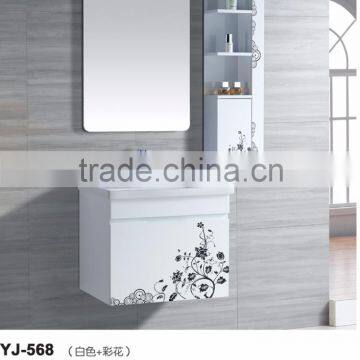 Elegant design best best quality wall mounted one piece antique bathroom vanity cabinet