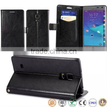 High Quality Sheepskin Texture Leather Flip Mobile Phone Case for Galaxy edge N9150