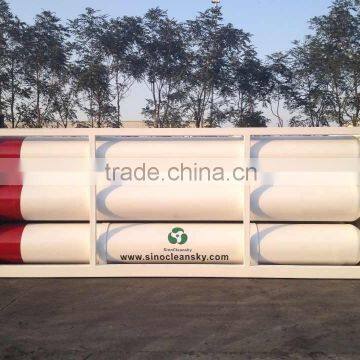 ISO11120 20feet OD559mm 12tubes CNG Semi Trailer photo-4
