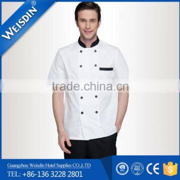 made in China polyester/rayon chef uniform fashion cook chef suits coat