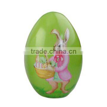 2016 Cute Egg Shape Metal Candy Tin Box Easter Gift Tin Can photo-2