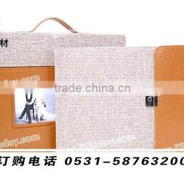 digital PU wedding album cover with case China professional manufacturer