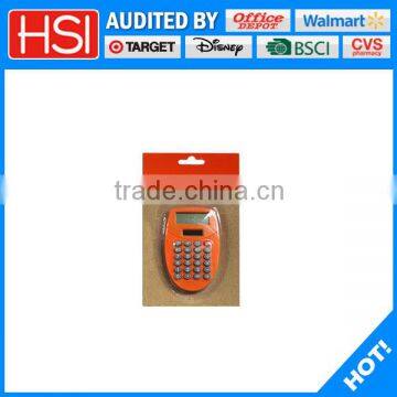 check function orange color calculator stationery gift