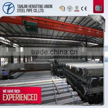 structure pipe application erw pre-galvanized steel tube