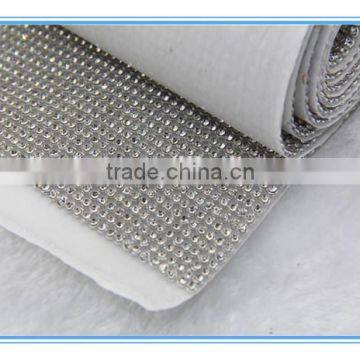 Hot fix rhinestone mesh,glass rhinestone sheets with high quality