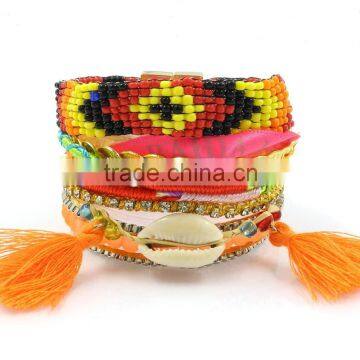 Personalized magnetic bracelet brazil beads tassles barcelets