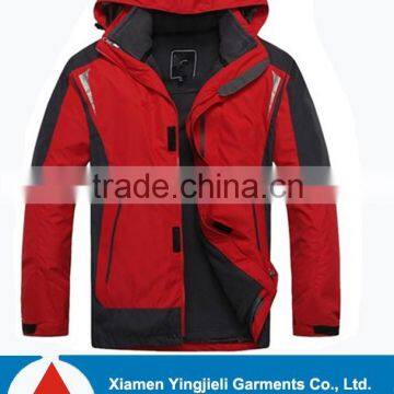 Mens 3 in 1 Waterproof Windproof Windbreaker Outdoor Seam Taped Jacket 3 in 1 jacket