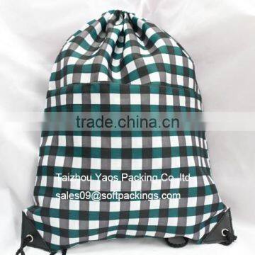 multifunctional nylon backpack bag, draw string storage bag, school bag camping bag