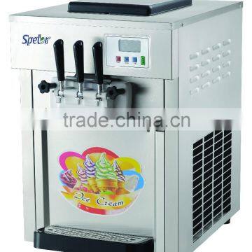 Table top soft ice cream machine/mini soft ice cream machine/3 flavors soft ice cream mahcine