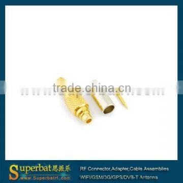 MMCX Male RF connector Crimp Plug connector for LMR100 cable mount