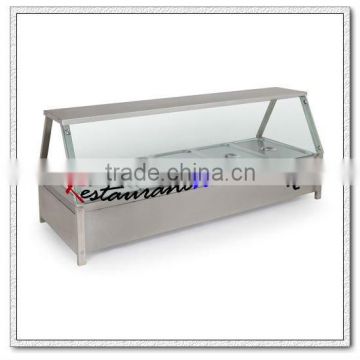 C278 Stainless Steel Glass Top Electric Food Warmer Bain Marie