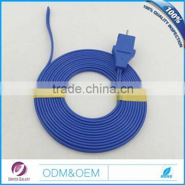 Blue disposable surgical ESU grounding pad cable
