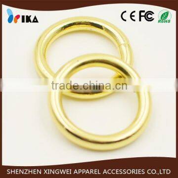 plating gold metal zinc alloy adjustable O ring bag buckle