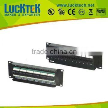 2U wall mounted UTP cat.5e 12ports network patch panel