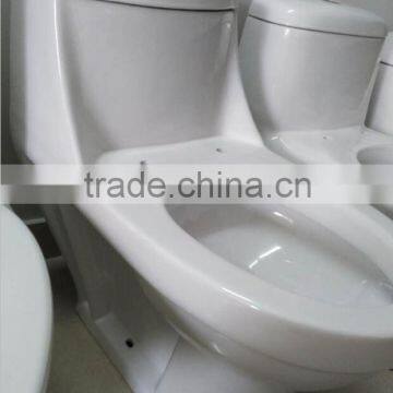 wc Toilet Ceramic Washdown S-trap Round Shape One Piece Toilet Cheap on Sale Sanitary Ware Slow Down Seat Cover Toilet Y8006 Quality Choice photo-4