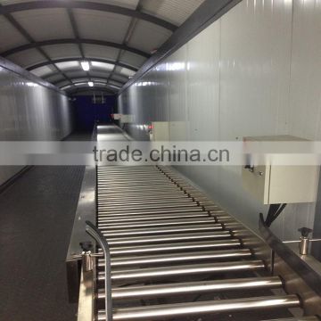 SUS304 automatic roller conveyor system for packaging line