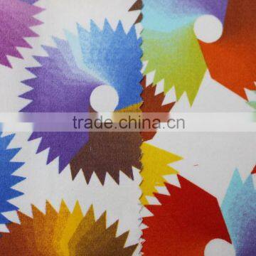 Spandex Cotton Satin Geometric Printed Cotton Fabric photo-5
