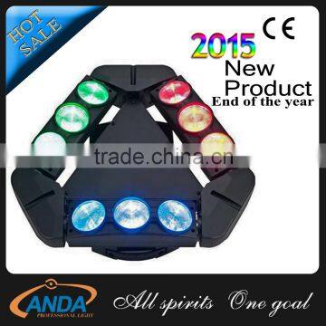 New Spider Moving 9 Eye 9*15W OSRAM Full Color LED Spider Beam Moving Head