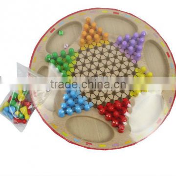 wooden educational two-in- one checkers