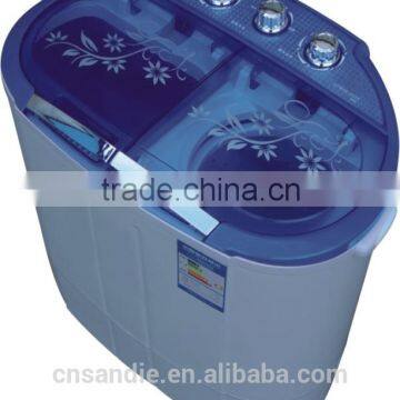 commercial twin tub semi automatic mini clothes washer