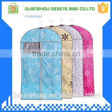 China customized polyester zipper folding clear garment bags