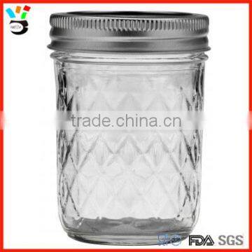 Clear Canning Style Multi-purpose Fresh Preserving Recipes Tinplate Lid Jam Jar