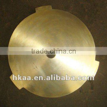 machine brass round plate