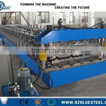 Trapezoid And Corrugated Double Deck Layer Metal Sheet Roof Panel Roll Forming Machine/ BEMO And Step Tile Double Layer