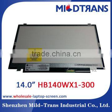 Alibaba high quality led screen wholesaler 14.0 slim new A grade laptop screen for HB140WX1-300 display