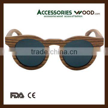 retro round frame wooden sunglasses wood sun glasses polarized