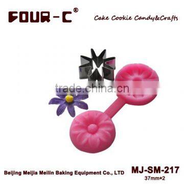 Daisy Cutter & Mould Set,silicone gumpaste mould,3D impression mold