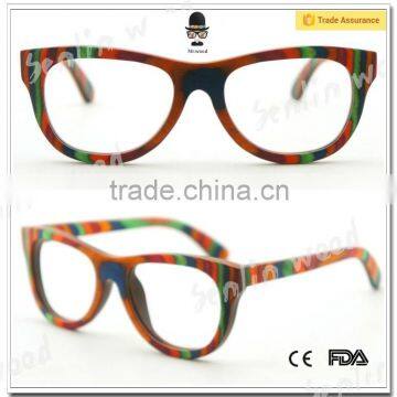 colorful skateboard wooden glasses sunglasses fashion wooden bamboo glasses in stock