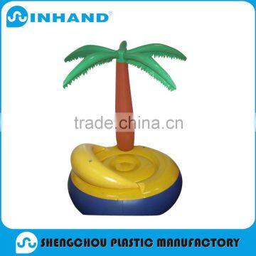 Factory Directly High Quality Custom PVC Inflatable Coconut Tree Beach Air Mattress/inflatable beach mattress