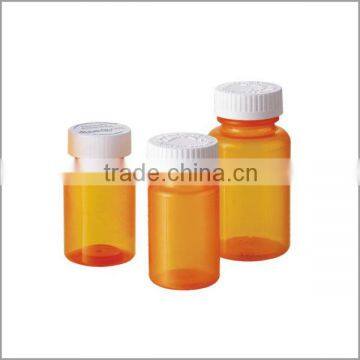 Push Dwon and Turn CRC 80cc 100cc 120cc 180cc Plastic Amber Bottles