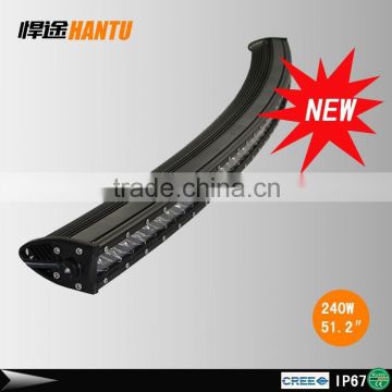 Super slim led curved light bar 240W 3D spot led light bar curved IP68 CE ROHS