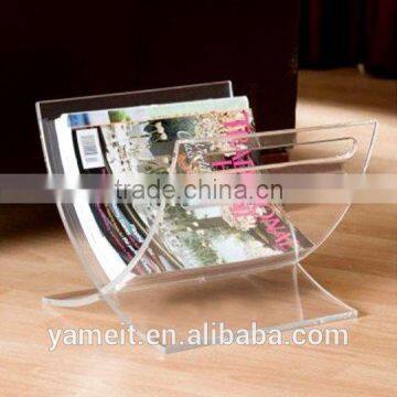 creative desktop clear acrylic brochure holder to display A4 A5 A6 files